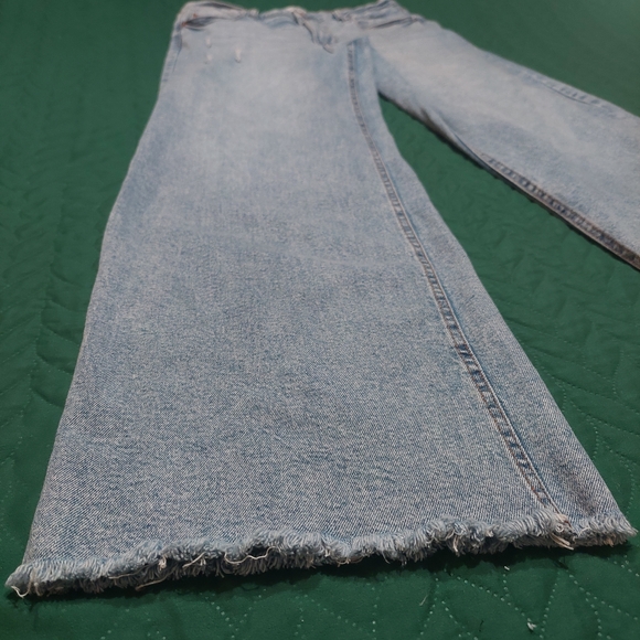 Fashion Nova Light Blue Flare Jeans - Picture 6 of 8